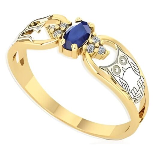 Anel Formatura Ouro 18K Zircônia Oval Emblema Ouro Branco