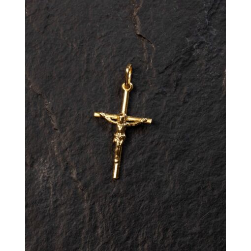 Pingente Crucifixo Banhado A Ouro 18K