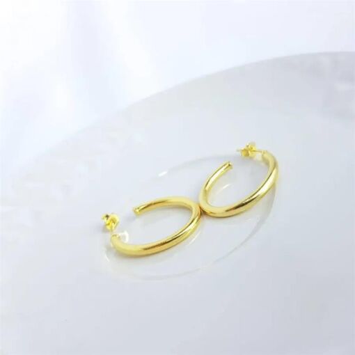 ARGOLA  EM TUBO|2,6CM|BANHADO EM OURO 18K
