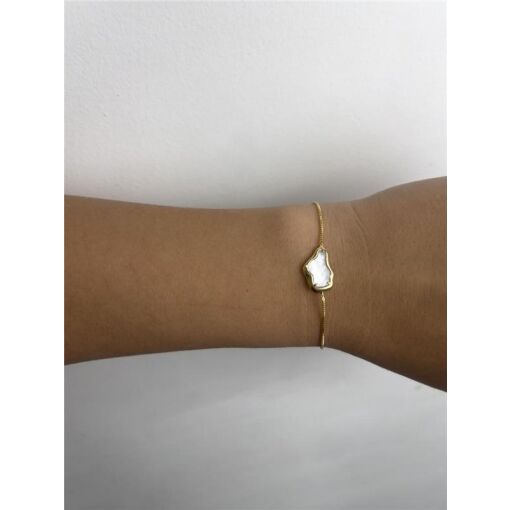 PULSEIRA REGULÁVEL VENEZIANA PG FORMA ORGÂNICA RESINA BRANCA | B