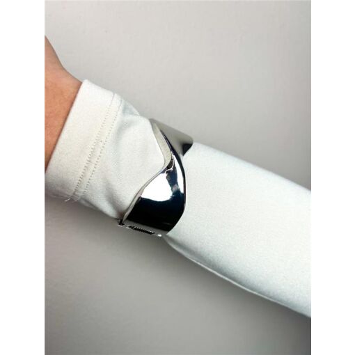 BRACELETE ENTRELAÇADO EM ´X´ INOX LISO | SEM GARANTIA