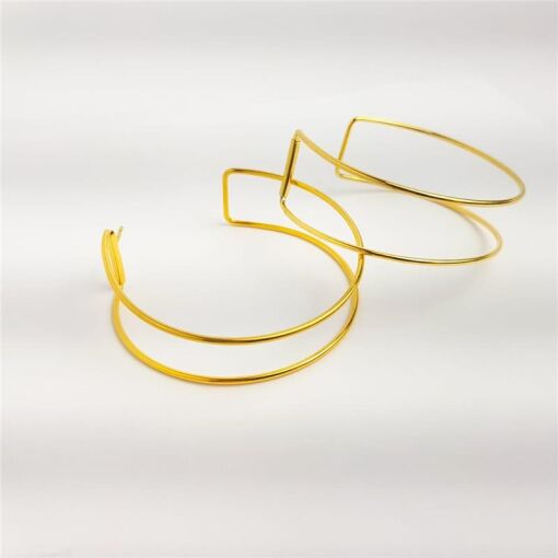 MEIA ARGOLA DUPLA ARO LISO REDONDA | BANHADO EM OURO 18K