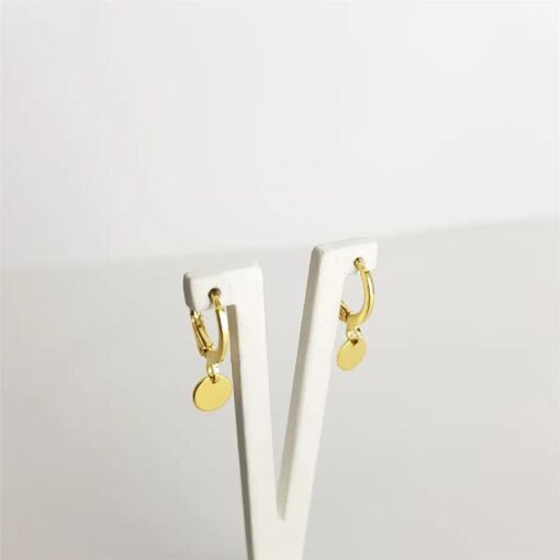 ARGOLA C/PINGENTE 6MM CHAPA REDONDA LISA
