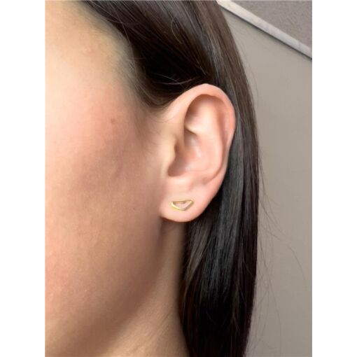 COLAR ELO CARTIER FINO PG CORACAO CRISTAL BR- CORAÇÃO ARO LISO V