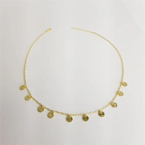 CHOKER 40+4CM ELOCARTIER PG MEDALHA 10 MANDAMENTOS | BANHADO EM