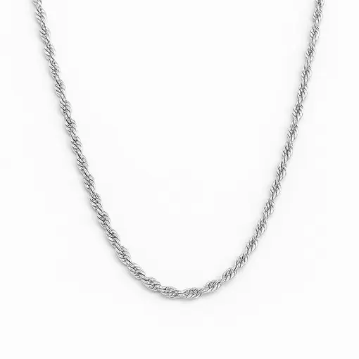 COLAR CORDÃO BAIANO 2MM | BANHO DE PRATA