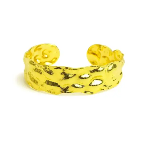 BRACELETE TEXTURISADO EM RELEVO CHAPA LISA | BANHADO EM OURO 18K