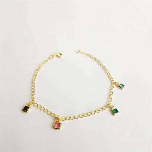 PULSEIRA 19CM ELO TRADICIONAL PGÂ´S QUADRADOS COLOR