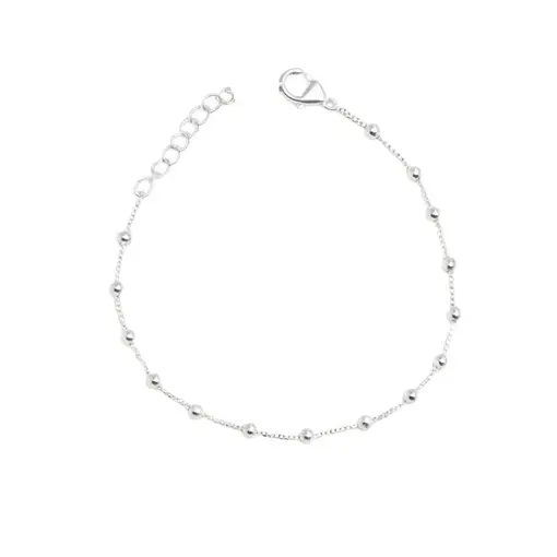 PULSEIRA VENEZIANA INTERCALADA MINI ESFERAS LISA | BANHO DE PRAT