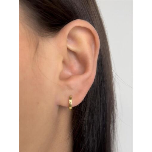 ARGOLA CLICK  LISA | BANHADO EM OURO 18K