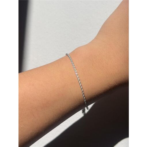 PULSEIRA CORDÃO BAIANO FINO | BANHO DE PRATA