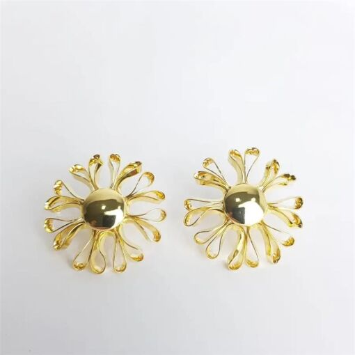 BRINCO FLOR PETALAS DOBRADAS 3,6CM
