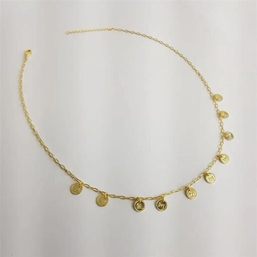 CHOKER 40+4CM ELOCARTIER PG MEDALHA 10 MANDAMENTOS | BANHADO EM