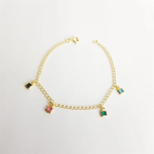 PULSEIRA 19CM ELO TRADICIONAL PGÂ´S QUADRADOS COLOR