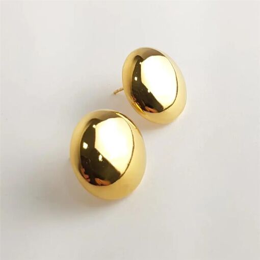 BRINCO BOTÃO|1CM|BANHADO EM OURO 18K