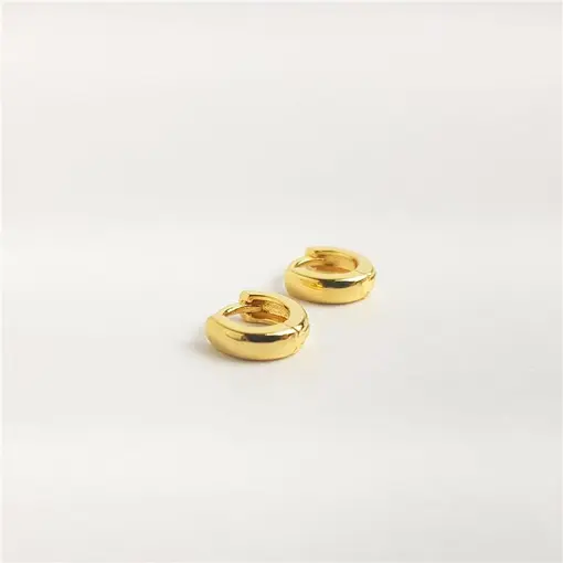 ARGOLA 8MM SIMPLES E LISA 2MM | BANHADO EM OURO 18K