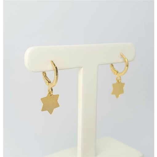 ARGOLA CLICK PG CHAPINHA DE ESTRELA LISA | 1,1CM | BANHADO EM OU
