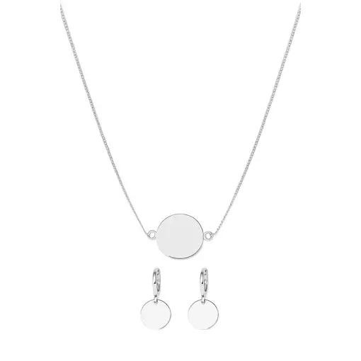 CONJUNTO VENEZIANA PINGENTE REDONDO | BANHO DE PRATA