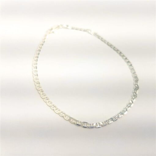 PULSEIRA ELO PIASTRINI 3MM | 21CM | PRATA 925