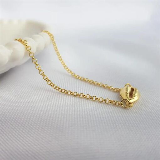 TORNOZELEIRA MINI ELO PORT 1 BUZIOS|20+7CM|BANHADO EM OURO 18K
