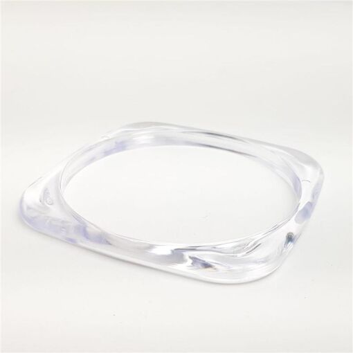 BRACELETE QUADRADO VERSO REDONDO EM ACRILUCO