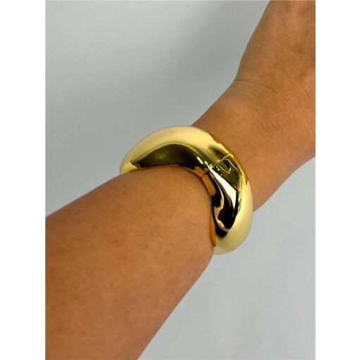 BRACELETE ARO LISO ONDULADO FINO | SEM GARANTIA