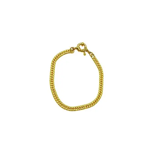 PULSEIRA ENTRELAÇADA COM FECHO BOIA P | BANHADO EM OURO 18K