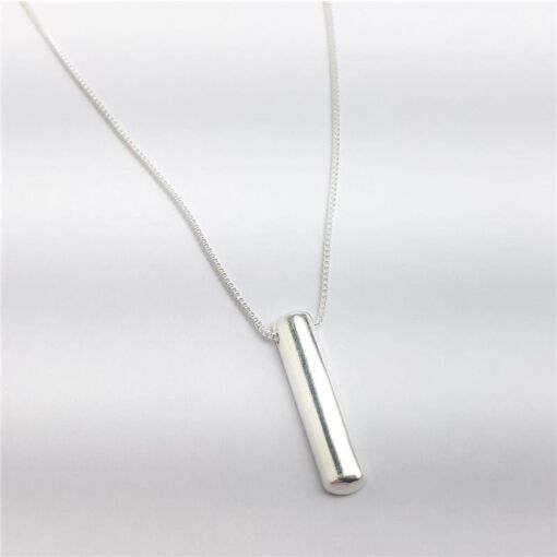 COLAR PG TUBO CHAPA LISA | BANHO DE PRATA