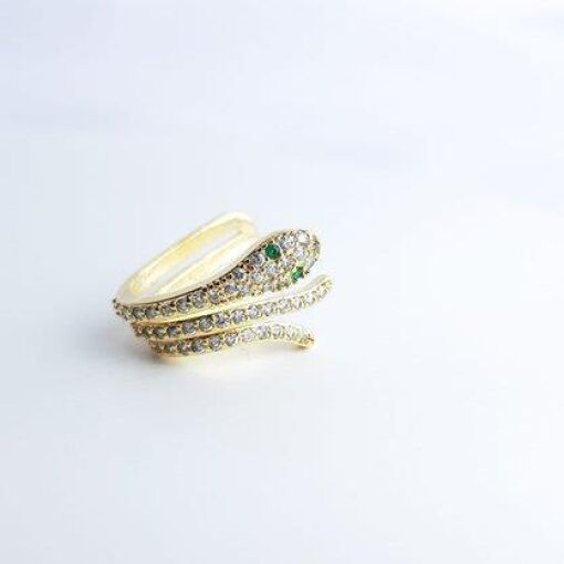 PIERCING DE COBRA CRAV|1CM|BANHADO EM OURO 18K