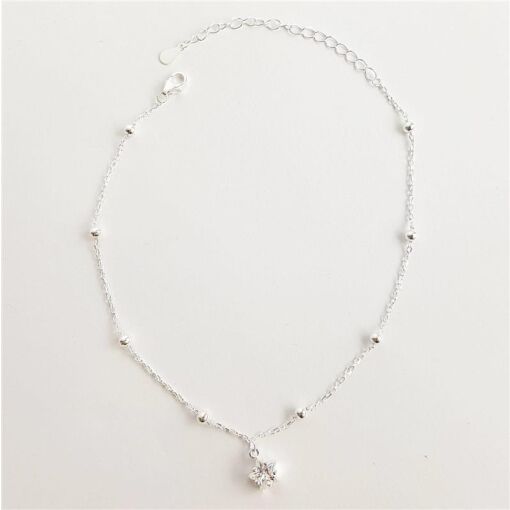 PULSEIRA MINI ELO BAILARINA COM ESFERAS PINGENTE  ESTRELA CRISTA