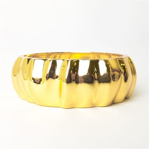 BRACELETE ARO LISO EM FILETES AMASSADOS VERSO OVAL | SEM GARANTI