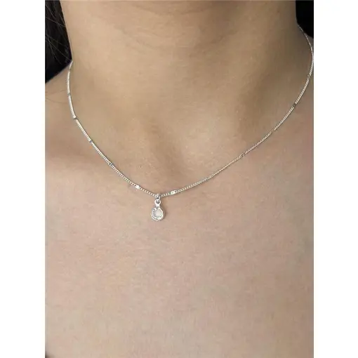 COLAR ELO GRUMET COM MINI CHAPAS LISAS PG PONTO DE LUZ CRAVAÇÃO