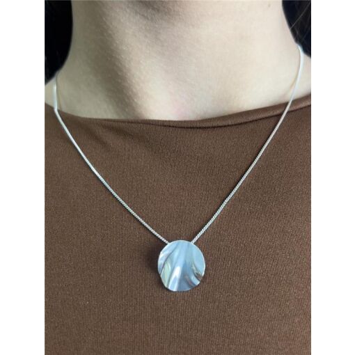 COLAR VENEZIANA PG CHAPA REDONDO AMASSADO | BANHO DE PRATA