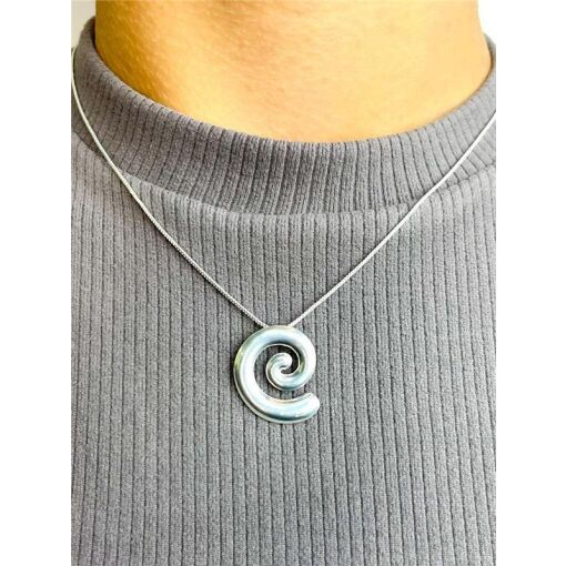 COLAR VENEZIANA PG ARO LISO EM FORMATO DE CARACOL 2,2M | 45CM |