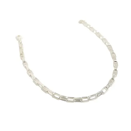 PULSEIRA ELO TIJOLINHO 2MM | BANHO DE PRATA
