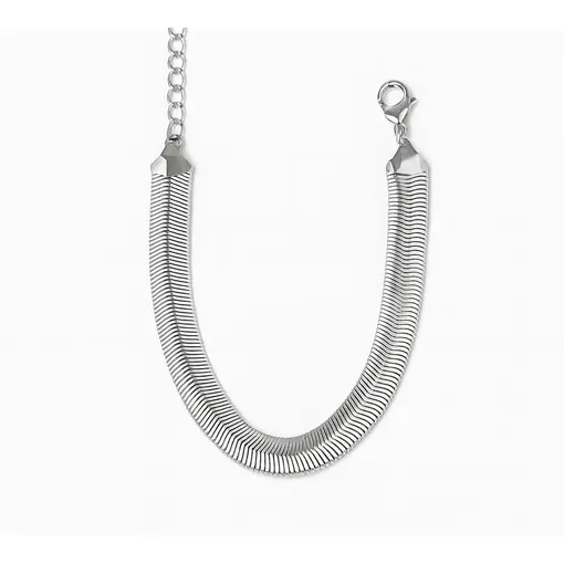 PULSEIRA SALAMANDRA 8MM | BANHO DE PRATA
