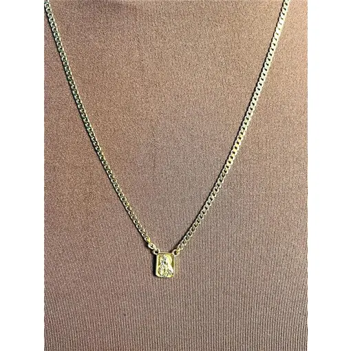 ESCAPULÁRIO ELO FÍGARO PLAQUINHA SAGRADO CORAÇÃO D JESUS / NOSSA