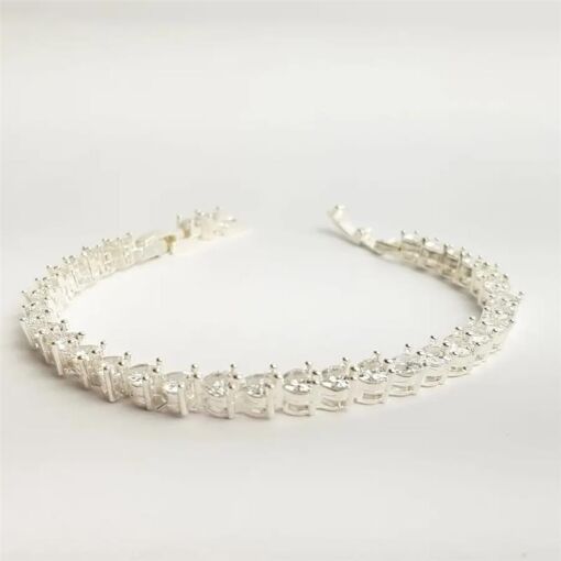 PULSEIRA 18CM RIVIEIRA EM CORACOES CRISTAIS 4MM BP