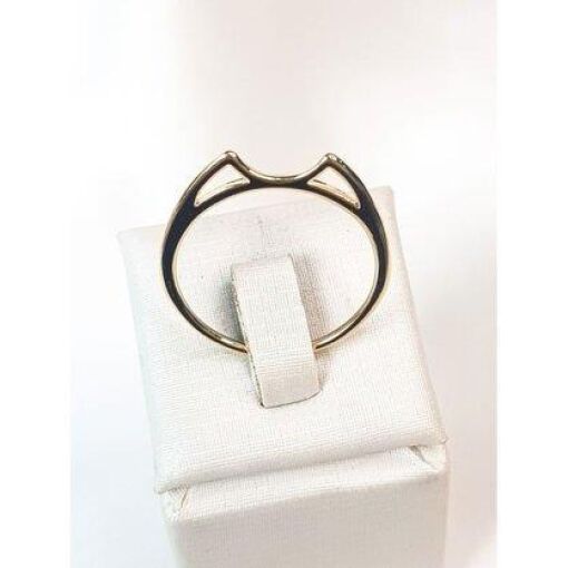 ANEL GATINHO LISO | BANHADO EM OURO 18K