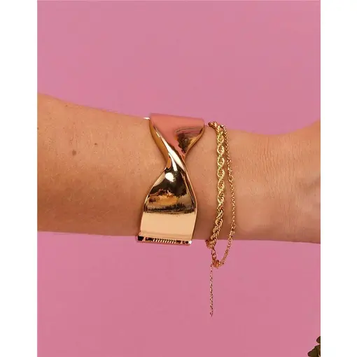 BRACELETE LISO ENTRELAÇADO EM X | SEM GARANTIA