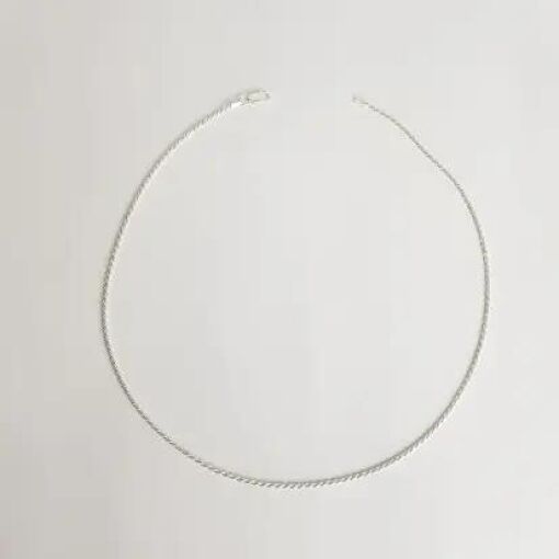COLAR 45CM CORDAO BAIANO 2MM PRATA 925