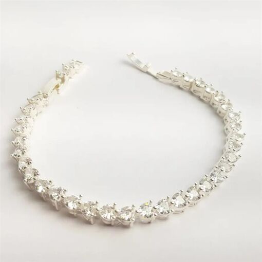 PULSEIRA 18CM RIVIEIRA EM CORACOES CRISTAIS 4MM BP