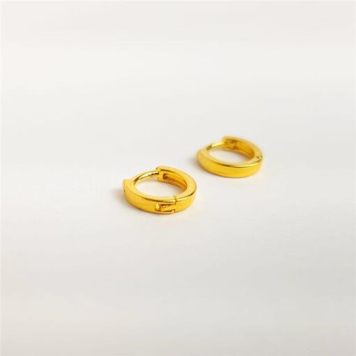 ARGOLA CLICK LISA | BANHADO EM OURO 18K