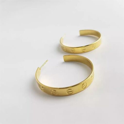 ARGOLA 3,5CM INSPIRACAO CARTIER LISA 5MM