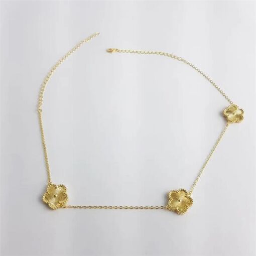 COLAR CHOCKER  37CM MINI ELO 3 TREVO 4 FOLHA TEXTURIZADO