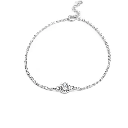 TORNOZELEIRA ELO BAILARINA CENTRO PONTO DE LUZ 5MM | BANHO DE PR