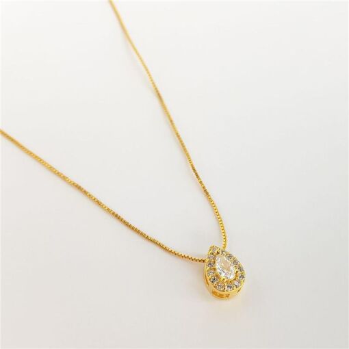 COLAR VENEZIANA PG PASSADOR GOTA CRISTAL REDOR CRAVEJADO | BANHA