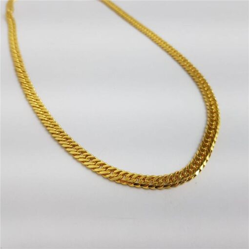 COLAR ELO GRUMET DUPLO| BANHO DE OURO