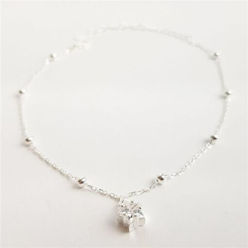 PULSEIRA MINI ELO BAILARINA COM ESFERAS PINGENTE  ESTRELA CRISTA