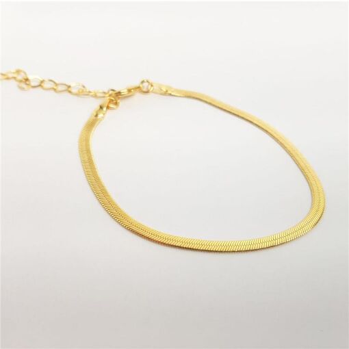 PULSEIRA FITA 3MM | BANHADO EM OURO 18K